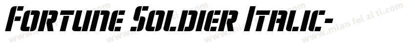 Fortune Soldier Italic字体转换